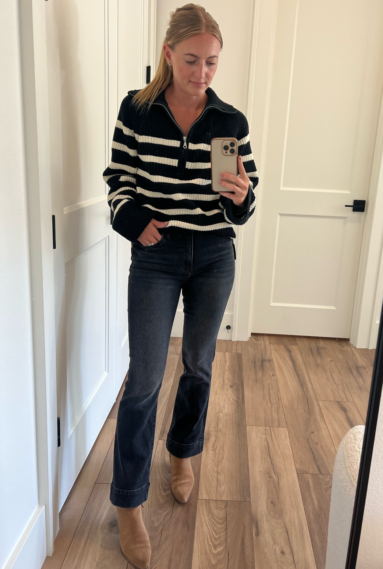 Lots of great new styles of jeans this season! Loving the slight flare on these.

#LTKfindsunder100