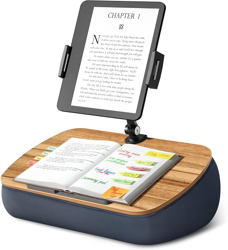 Lap Cozy Kindle Pillow Stand for Bed with Adjustable Arm, 360° Tablet Holder, Fits 4.7"-13" Kind... | Amazon (US)