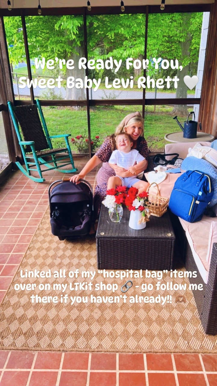 We’re Ready For You, Sweet Baby Levi Rhett!!! 🤰🤍🤱 #almostbabytime 

I’ll Be 37 Weeks Tomorrow…🤰 Car Seats Installed ✔️, Scripture Verses to Pray Over Labor/Delivery ✔️, andddd Hospital Bags Are Officially PACKED!!! ✔️

Judson loved getting to “help” 😉 - and is so excited to meet his sweet baby brother so soon!! 🥹🩵👶🏼 

Come pack my hospital bag with me!!! 🏥👶🏼💼 ➡️ Lamb lovie & wooden name plates 🐑, Levi Rhett’s monogrammed coming home outfit 👶🏼 & matching blanket 🩵 (so tiny & adorable 🥹), his matching “little brother” outfit to match his big brother 🫶🏽, Precious swaddle blankets🤱, Baby books 📖 (to have the nurses stamp his sweet whittle handprints & footprints 👣 in - highly recommend 🥹), Our favorite book 📖 to have the nurses & doctor (who deliver him) sign with sweet little notes 📝, A folder to hold all important baby documents & keepsakes 📂, Newborn footies, socks & mittens 🐻 (be still my heart 🥰), Extra newborn outfits for bebe 👶🏼 (again… so tiny & CUTE 🥹), newborn pacis ✨, Some muslin baby blankets, burp cloths, & swaddles 🤍, A few newborn diapers & wipes (although I prefer to use the hospitals 🏥 first!), Breastfeeding 🤱 pillow(s) ☁️ (I love both the Boppy & the My Brest Friend), Packed my breast pump just in case (even though I never used it last time 🤱), Blankets & pillows for both Wes and I (it’s nice having your own) 🫶🏽, My travel Bible ✝️, Some comfy slippers 🥰, Shower shoes 🚿, makeup wipes, & toiletries🧴, Some postpartum healing items (although again, I prefer to use what the hospital gives me first and ask for extra to take home 🏡) & lavender oil 🪻, Nursing bras & nursing-friendly night gown 🤱, Postpartum/Nursing-friendly pajamas & robe 🫶🏽, A comfy going home outfit for mama 👗, My Stanley water bottle (Ofcourse 🤭) 💦, A digital camera 📸 and tripod (just in case 💫), Snacks & energy drinks 😋, Hospital appreciate baskets for the nurses/doctors 🏥🫶🏽 (one for labor/delivery, & one for the postpartum room), A phone charger 🔌, Baby’s newborn car seat 👶🏼 and a portable sound machine!! 🎶

Linked it all below!! 🔗🏥💼

#LTKbump #LTKfamily #LTKbaby