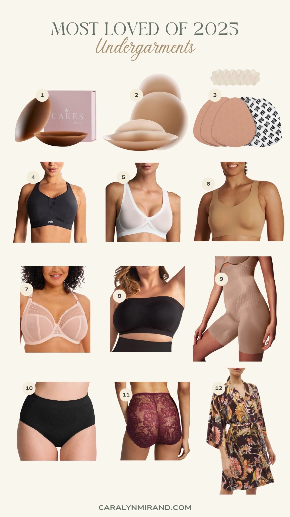 Most loved undergarments of 2025 

*use CARALYNM at Cakes Body 
*use CARALYN15 on your first order at Spanx 
*use CARALYN20 at Shapermint

#LTKootd #LTKgrwm #LTKstorytime