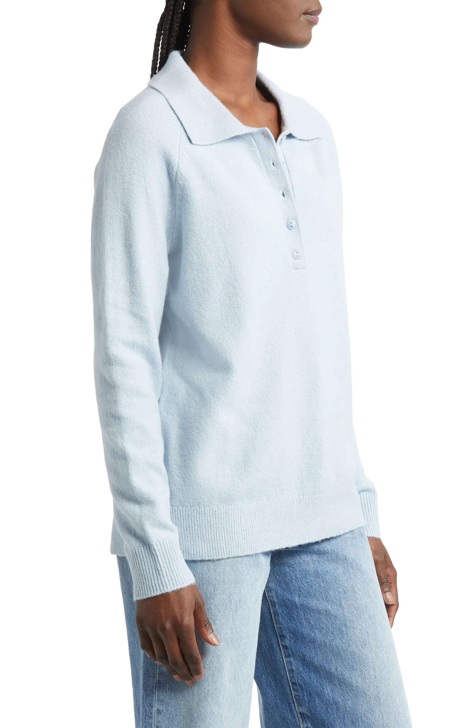 Treasure & Bond Cotton Blend Polo Sweater | Nordstrom | Nordstrom