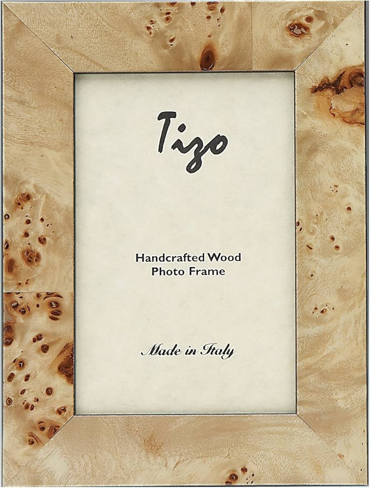 Tizo 4" X 6" Tan Wooden Frame, Made in Italy | Amazon (US)