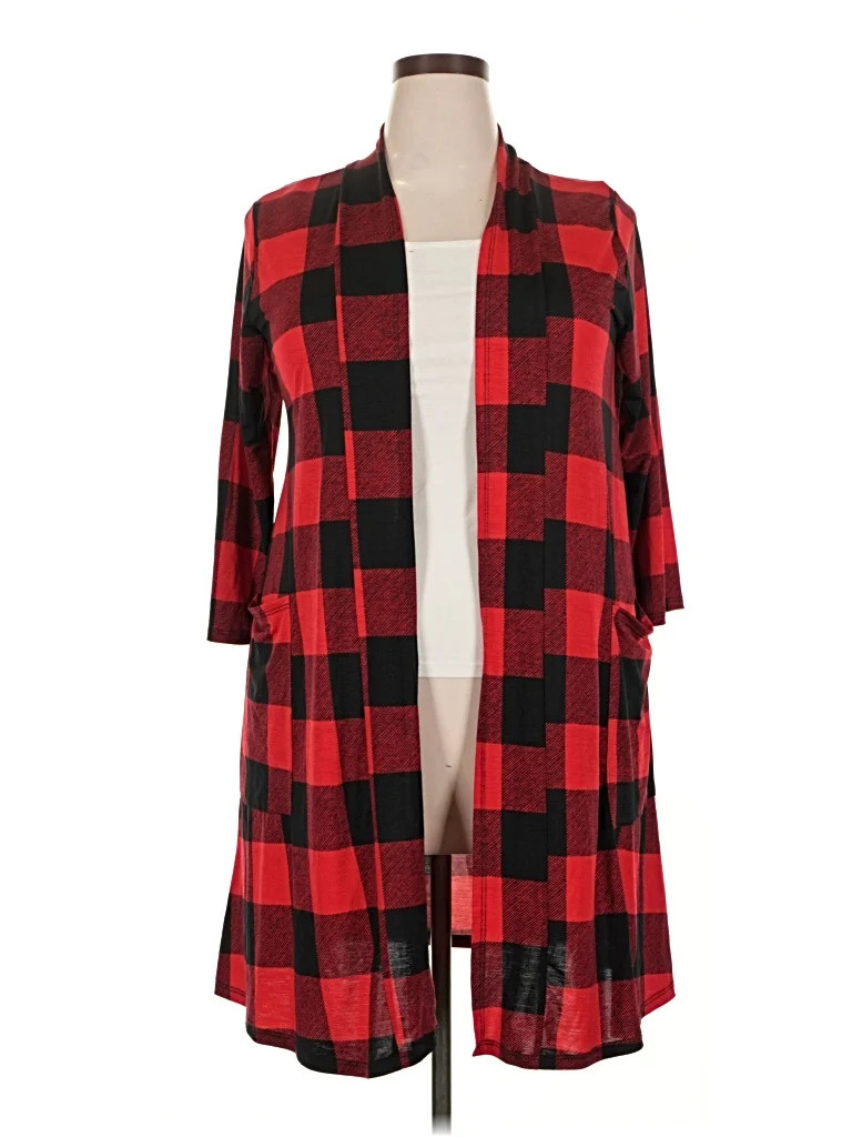 GIDDY UP GLAMOUR Red Cardigan Size 1X - 68% off | ThredUp (US)