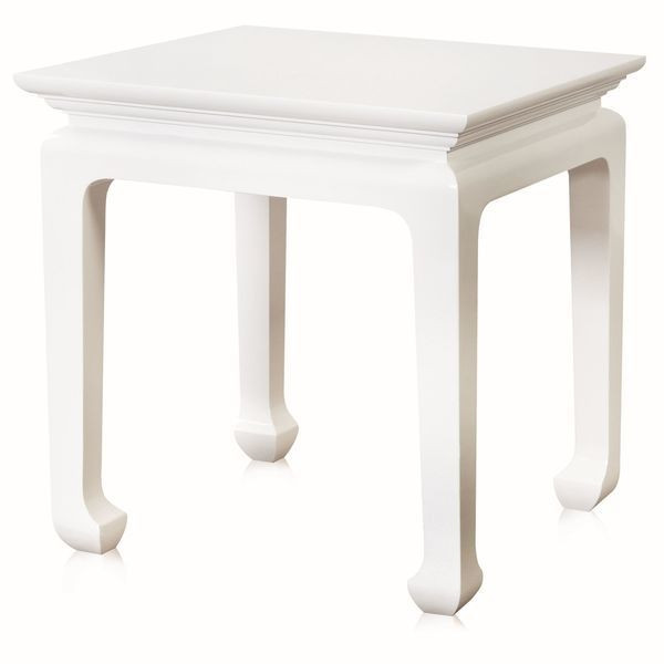 Ming Square Side Table White | Scout & Nimble