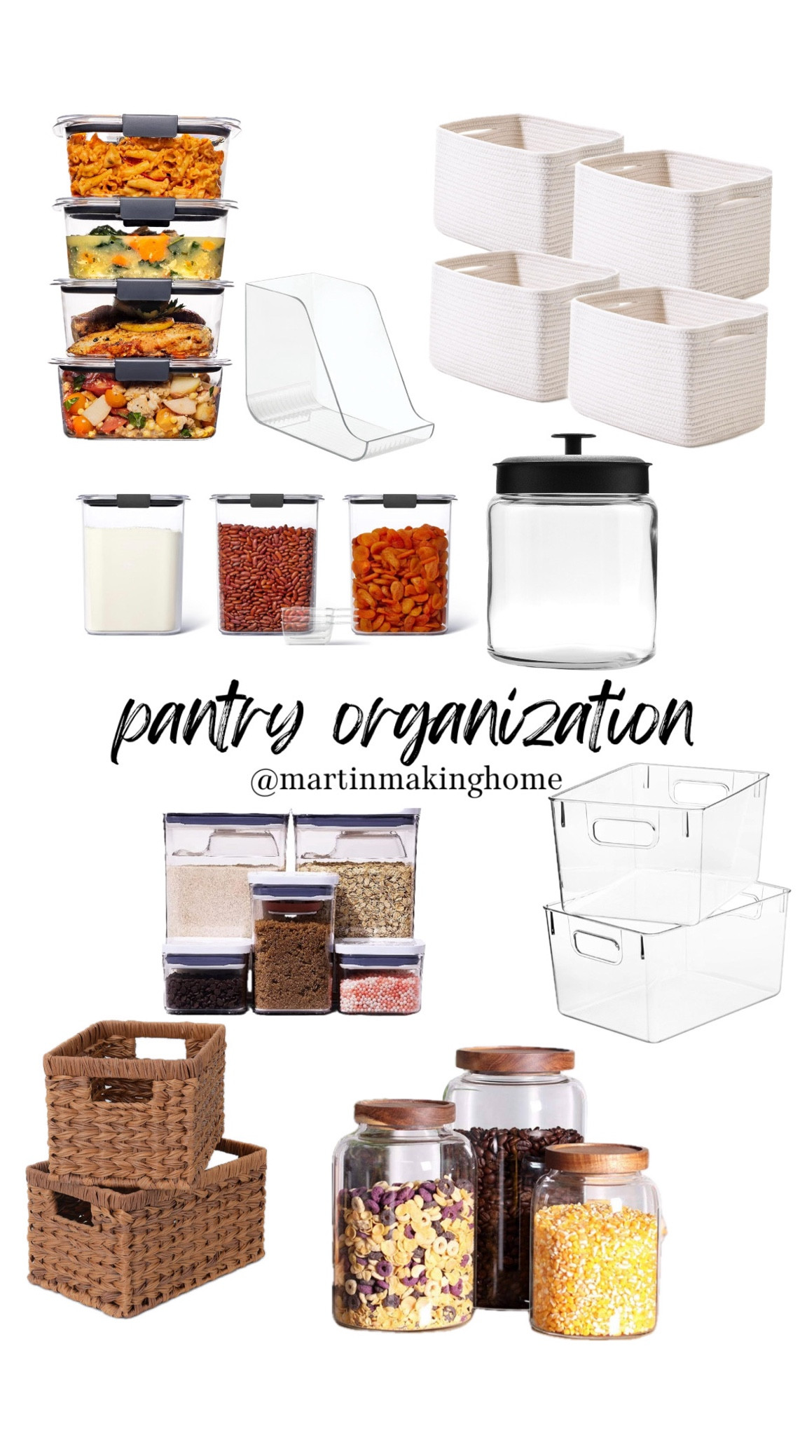 My favorite pantry essentials! These help keep things fresh, organized, and where you can see them. No expiring food over here! 😂

#LTKHome #LTKFamily