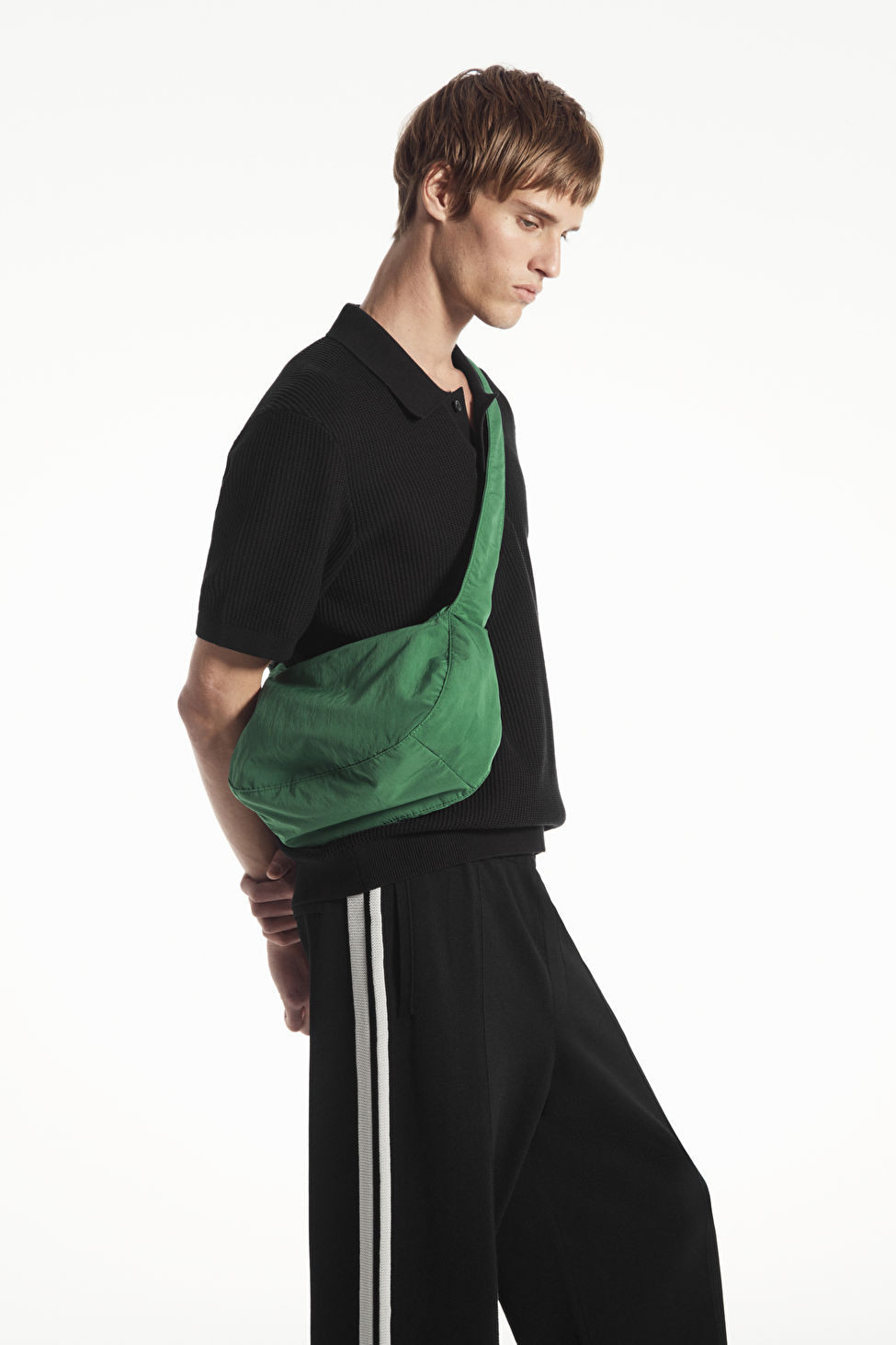 CROSSBODY SADDLE BAG - NYLON - DARK GREEN - COS | COS UK