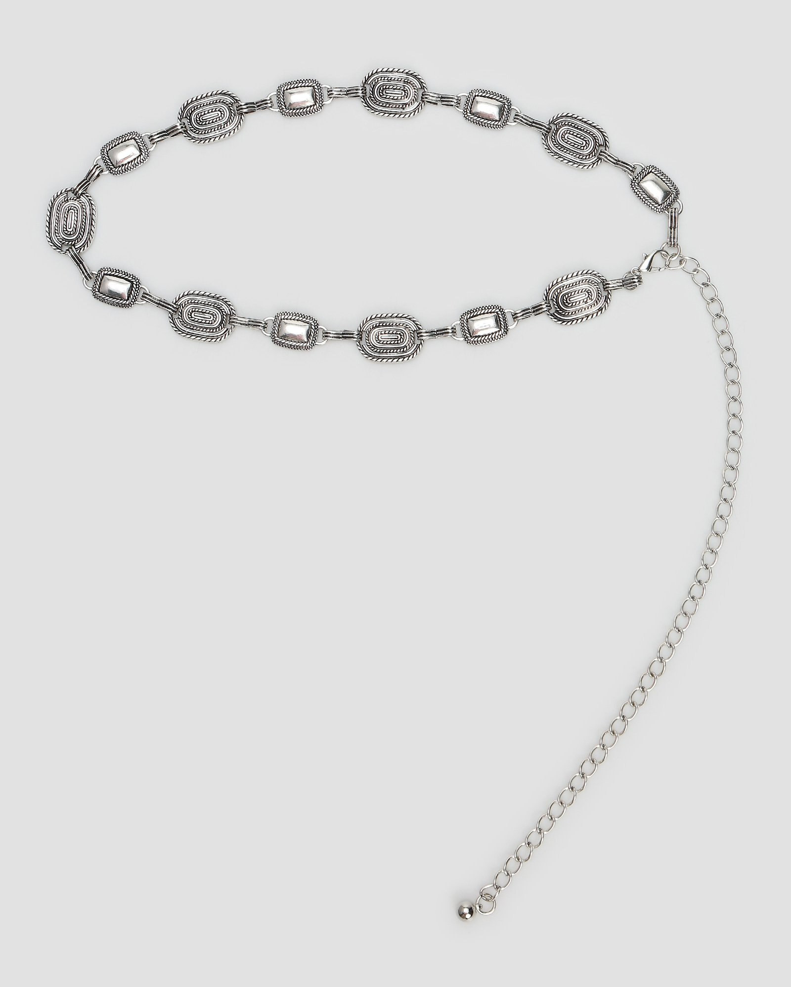 Cinto feminino corrente medalhas prata | Accessori by Riachuelo | Riachuelo (BR)