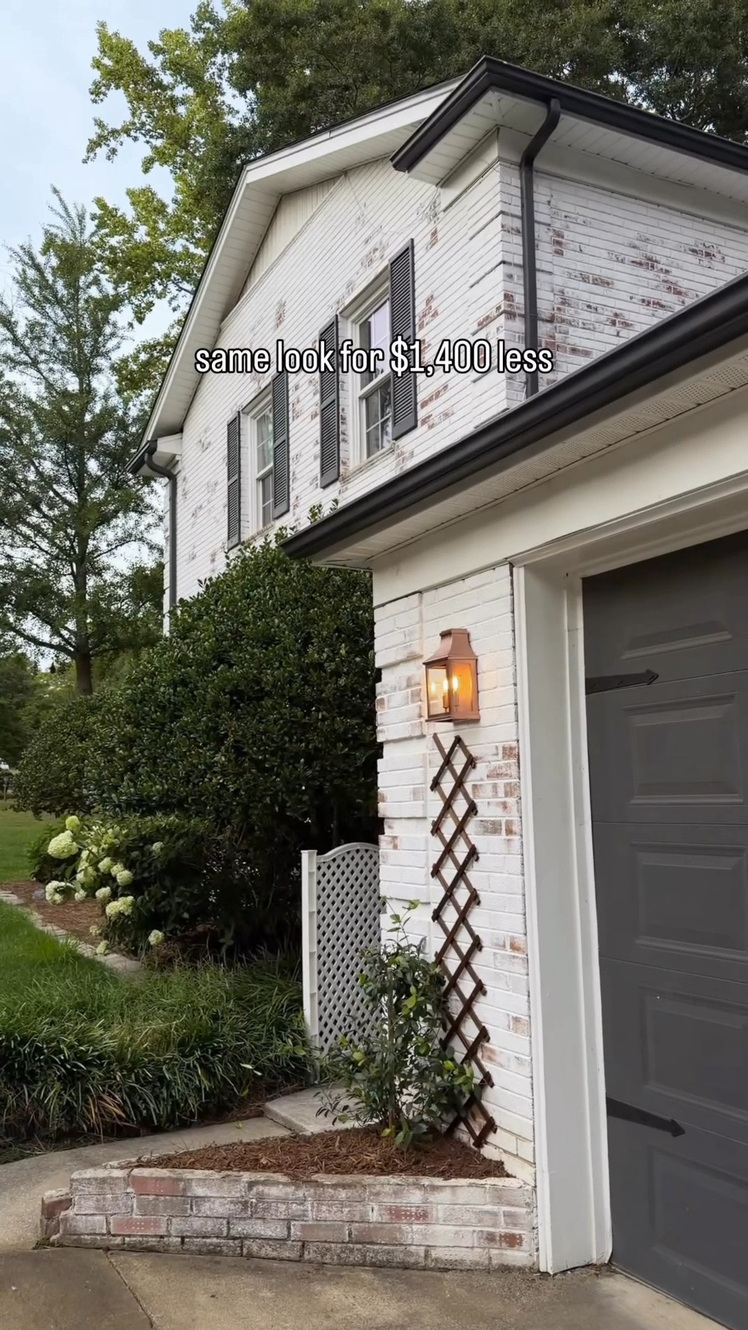 The copper spray paint and lantern that gave me the look of a designer light fixture for $1,400 less!

Our garage curb appeal just increased by like 100 points. Now let’s see if this jasmine survives under my very poor reputation as a plant mom. 😅

#LTKHome