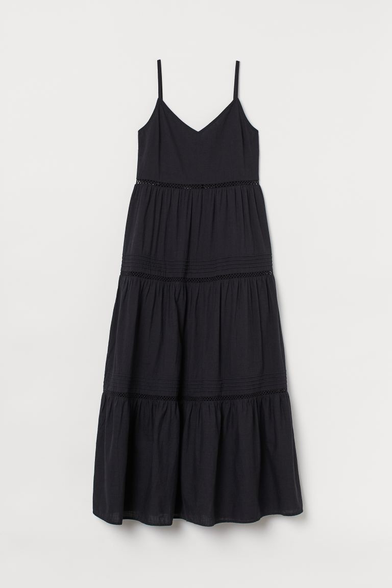 Baumwollkleid mit V-Ausschnitt | H&M (DE, AT, CH, NL, FI)