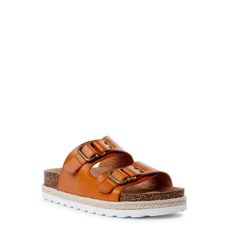 Time and Tru Women's Platform Footbed Espadrille Sandal | Walmart (US)