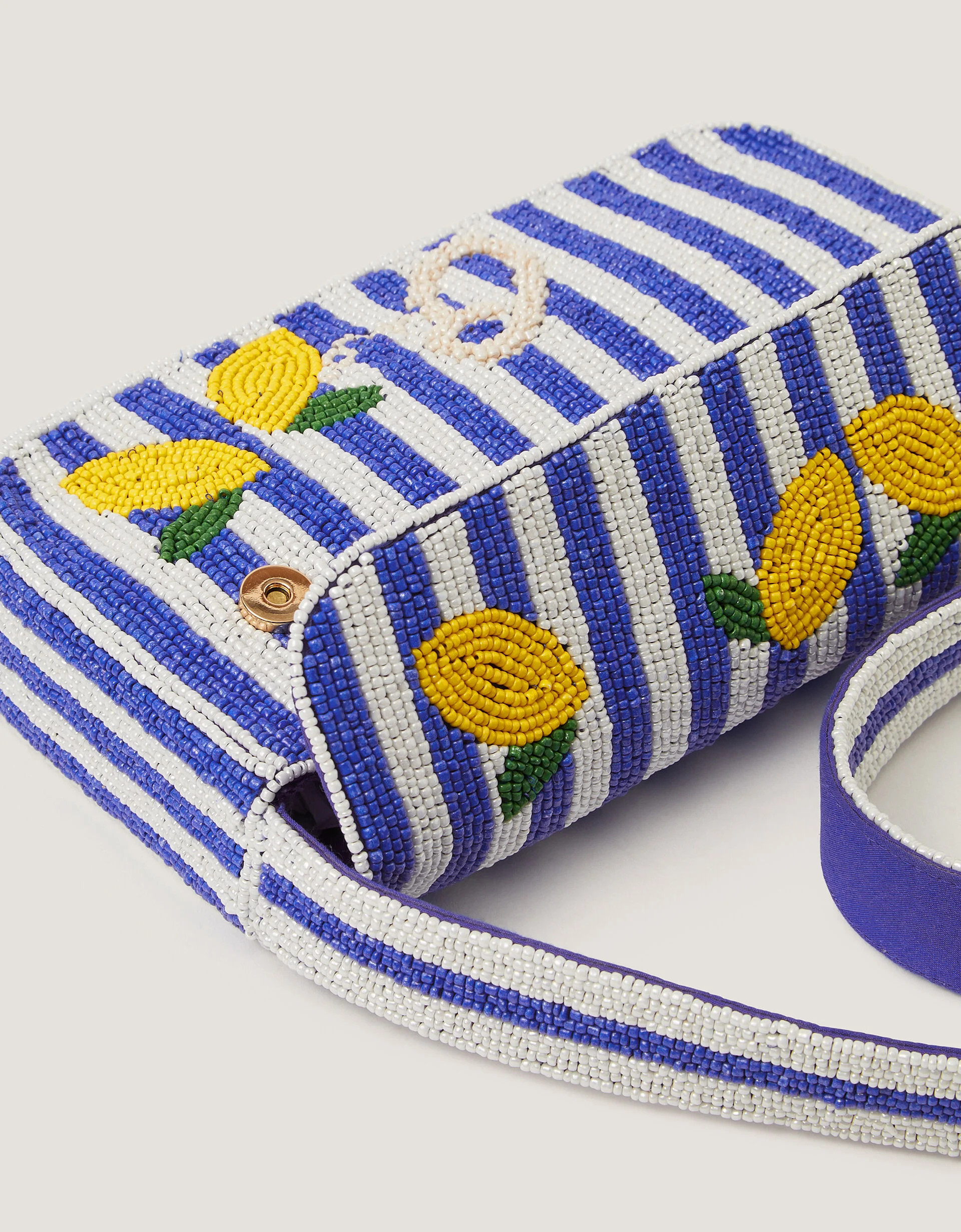 Lyra Lemon Beaded Bag | Monsoon (UK)