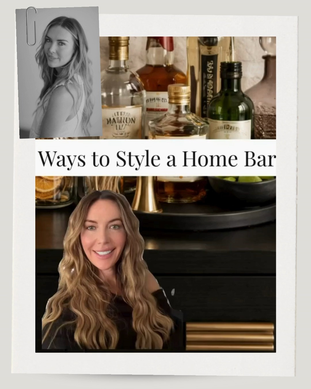 Let's style your home bar. Cheers to a new year!  

 
