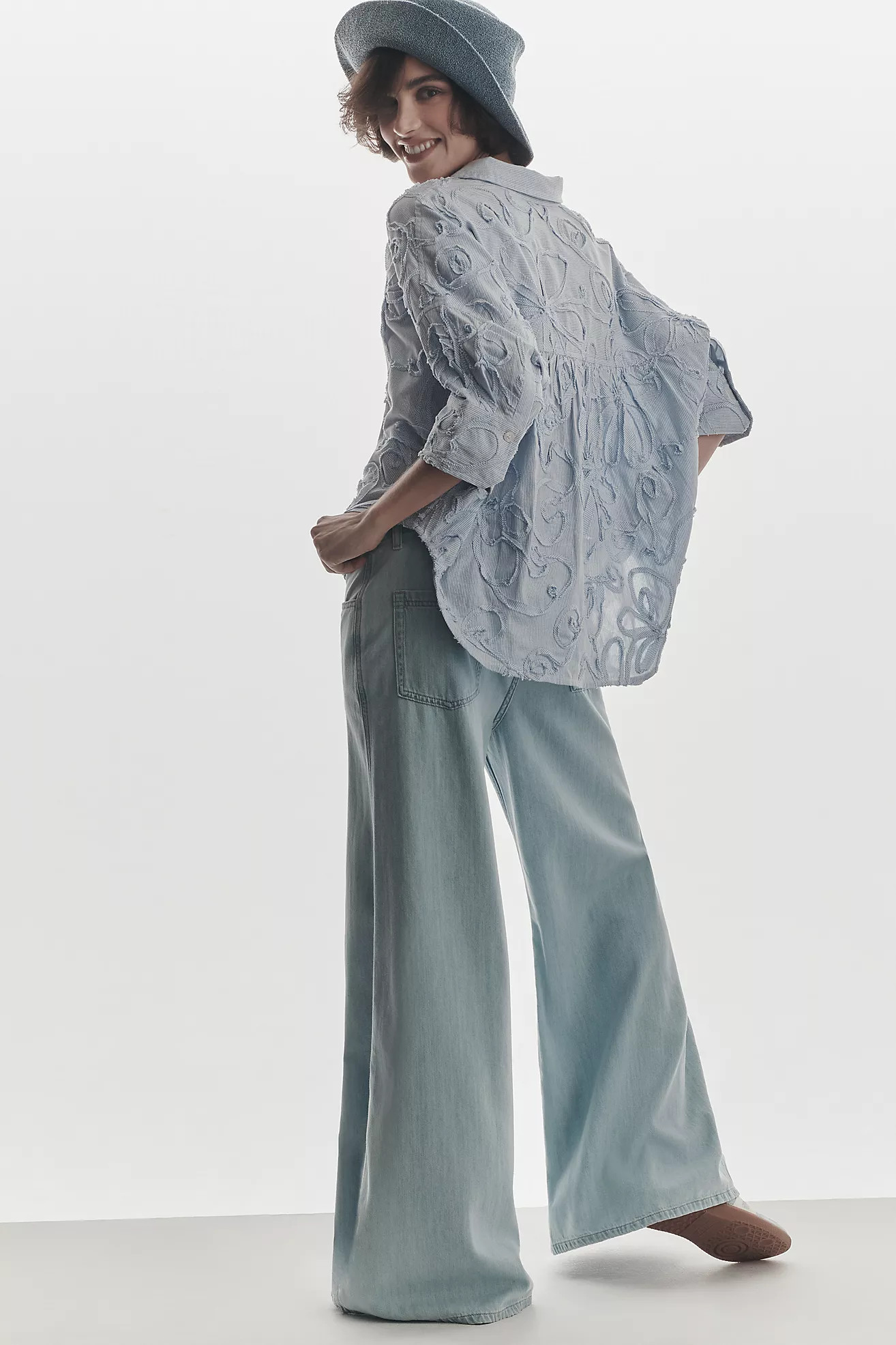 The Mabel Boxy Oxford Shirt by Maeve | Anthropologie (US)