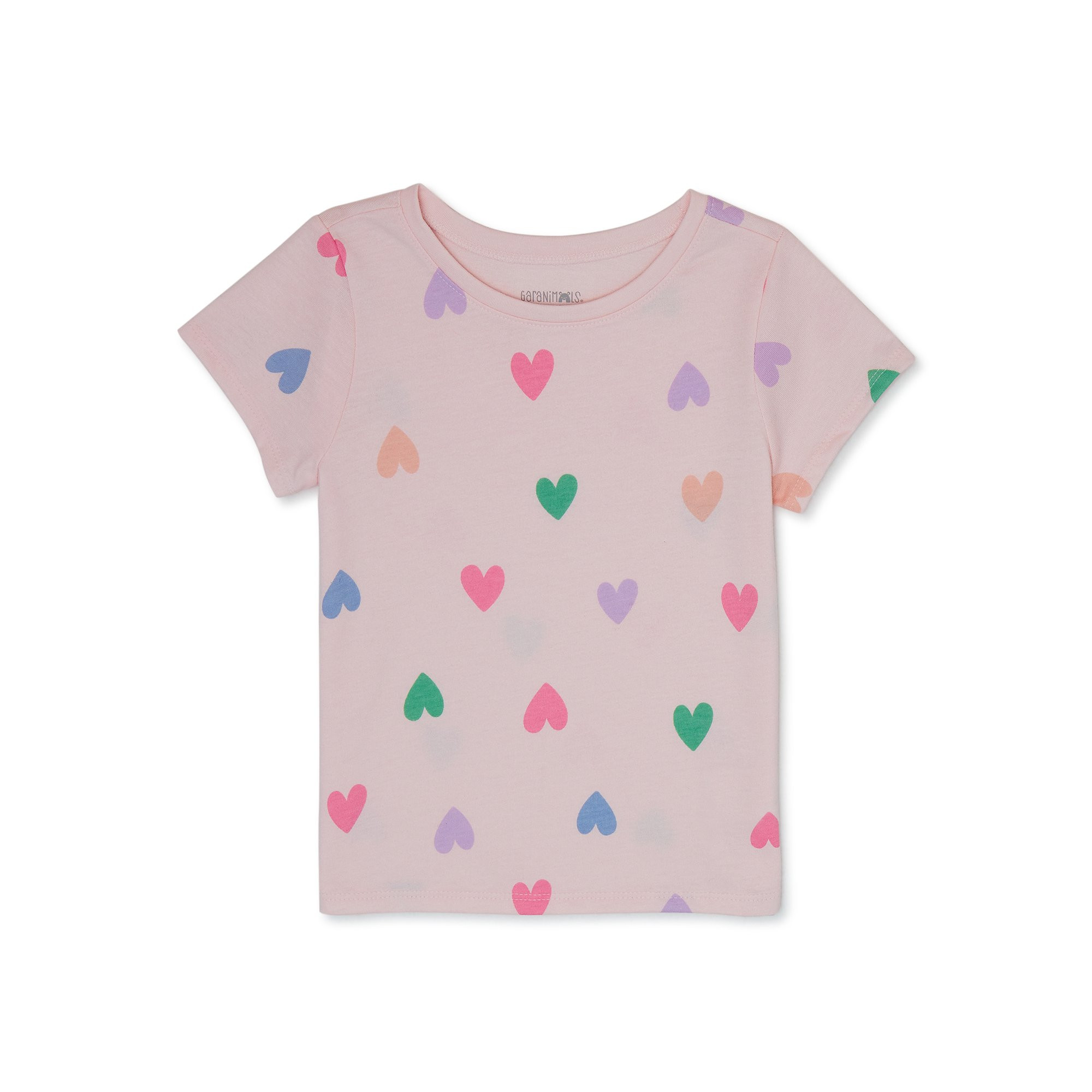 Garanimals Toddler Girl Short Sleeve Print T-Shirt, Sizes 18M-5T | Walmart (US)