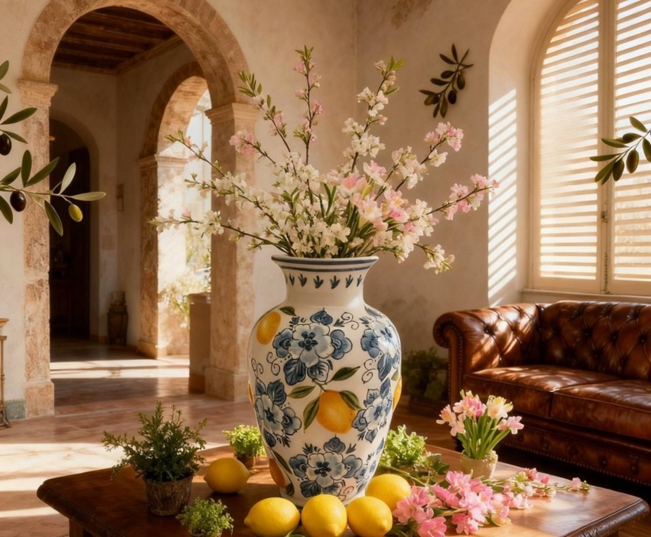 Lemon Decor yes please
Ceramic lemon blue/ white vase 

#LTKHome #LTKSeasonal