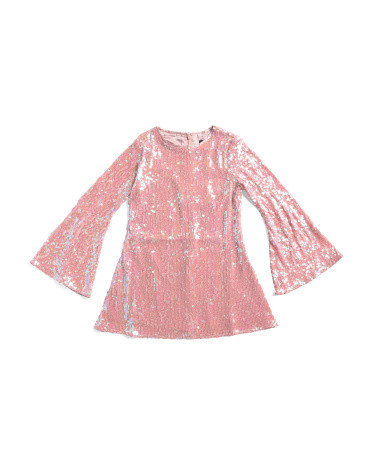 Girls Margot Sequin Dress | TJ Maxx