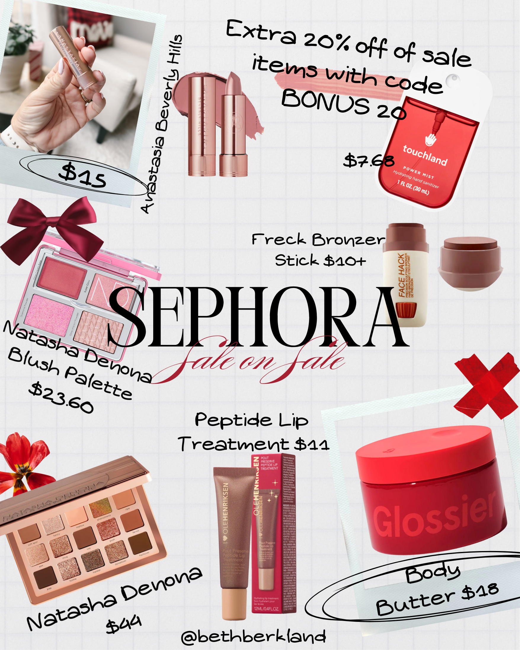 Sharing my Sephora sale picks because you get 20% off their sale prices today with code BONUS20 ! I've used all of these products and brands and love them : )  

 #LTKSaleAlert #LTKFindsUnder50 #LTKBeauty