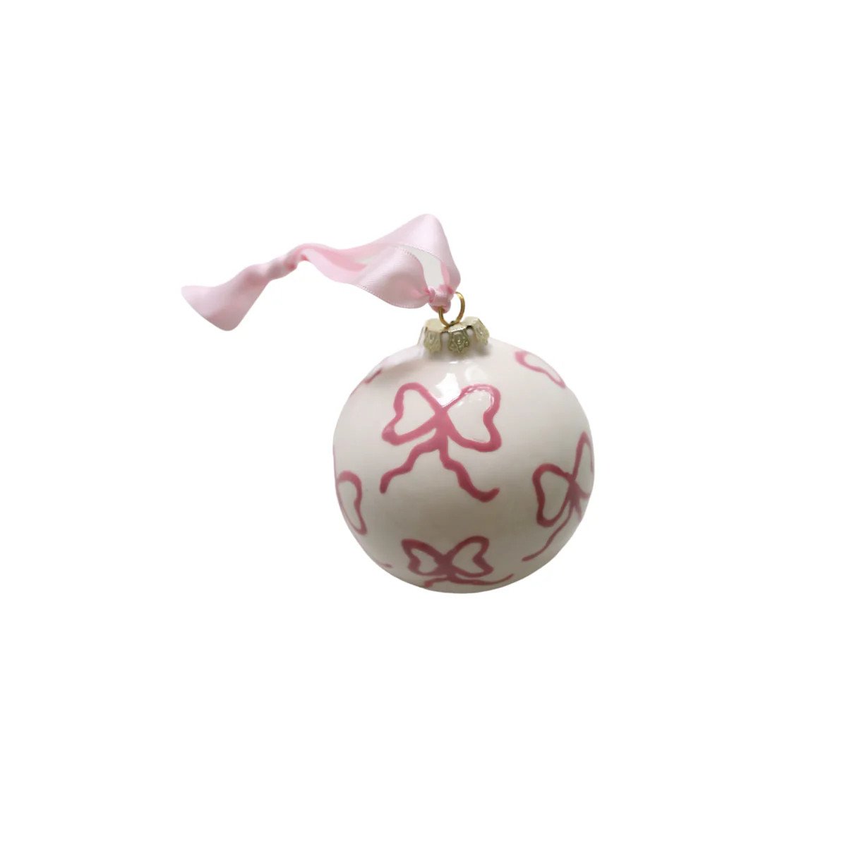 Bow Ball Ornament | Bows & Blue