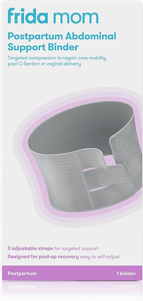 Frida Mom Postpartum Abdominal Support Binder | Natural Delivery & C-Section Recovery | 9" High A... | Amazon (US)