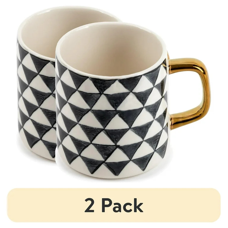 (2 pack) Thyme & Table Stoneware Mug, Medallion Collection | Walmart (US)