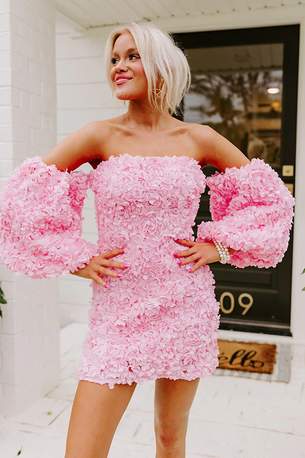 Expect First Class Mini Dress in Pink | Impressions Online Boutique
