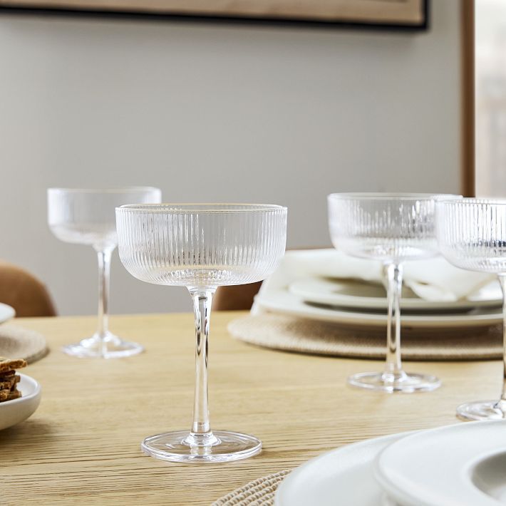 Fluted Coupe Glass Sets | West Elm (US)