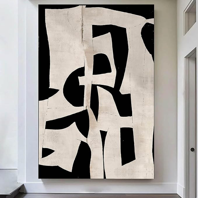 Black Wall Art Large Wall Decor Picture for Living Room Abstract Canvas Artwork for Walls Modern ... | Amazon (US)