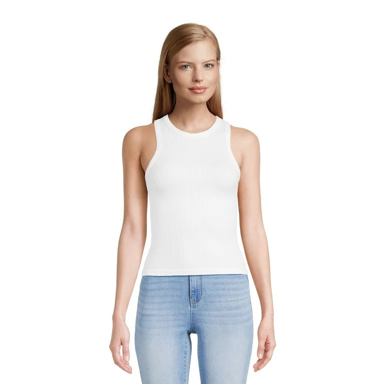 No Boundaries Juniors Seamless High Neck Tank Top | Walmart (US)
