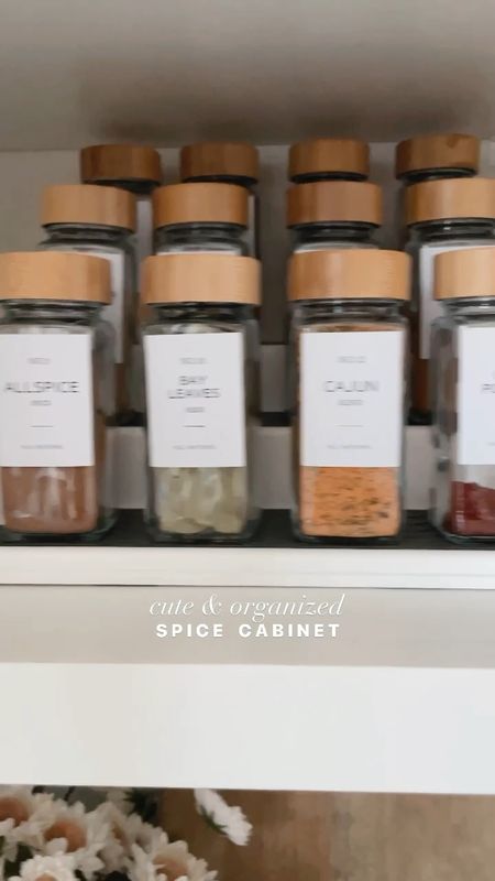 Amazon spice jars, glass spice jars with bamboo lids, aesthetic spice jars, spice cabinet, spice drawer, spice jar labels, food expiration date labels, amazon home finds, amazon organizing finds

#LTKFind #LTKhome #LTKunder100