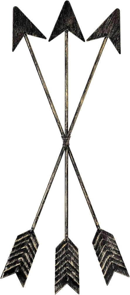 DECORKEY Metal Arrow Wall Decor, Distressed Native American Decor , Wall Hanging Decorative Wall... | Amazon (US)