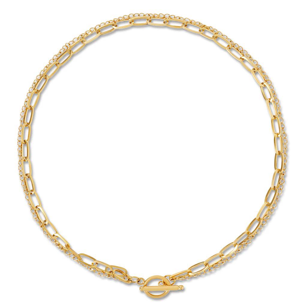 Ellie Vail - Arden Double Chain Toggle Necklace | Ellie Vail Jewelry