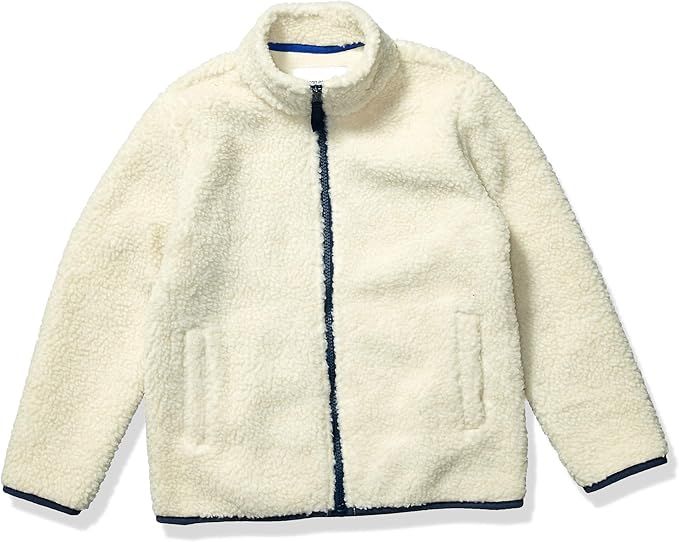 Amazon Essentials Boys' Polar Fleece Lined Sherpa Full-Zip Jackets | Amazon (US)