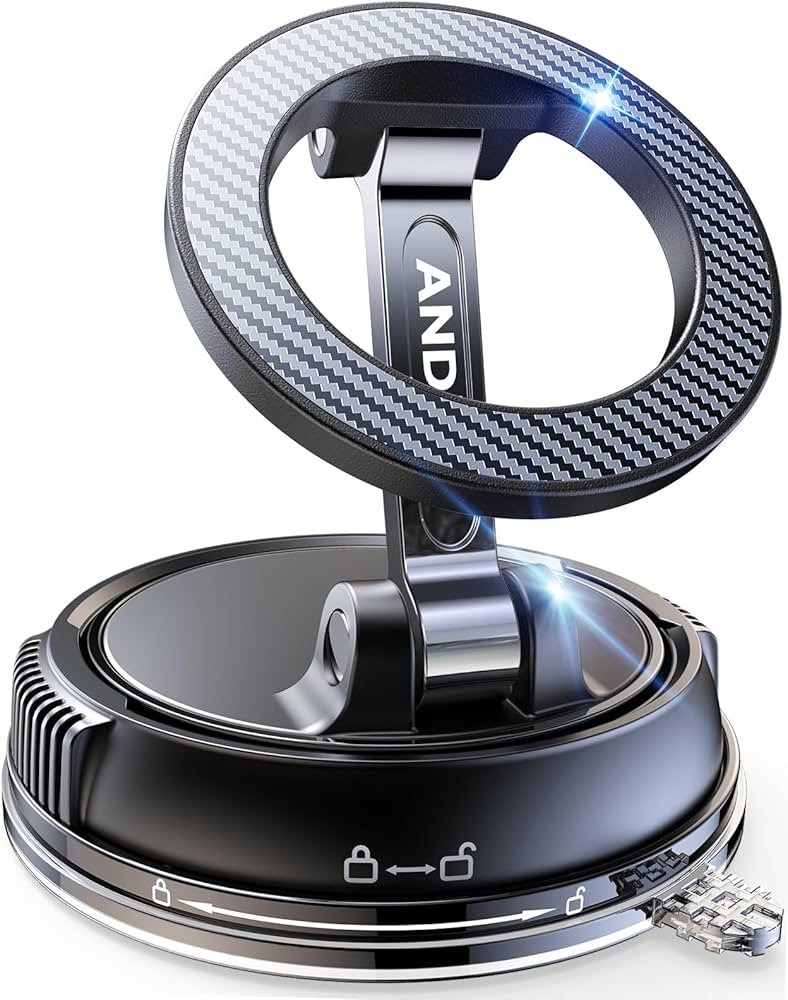 ANDERY Car Phone Holder for Magsafe [78+LBS Strongest Suction & 2400gf Magnetic] 360° Adjustable... | Amazon (US)