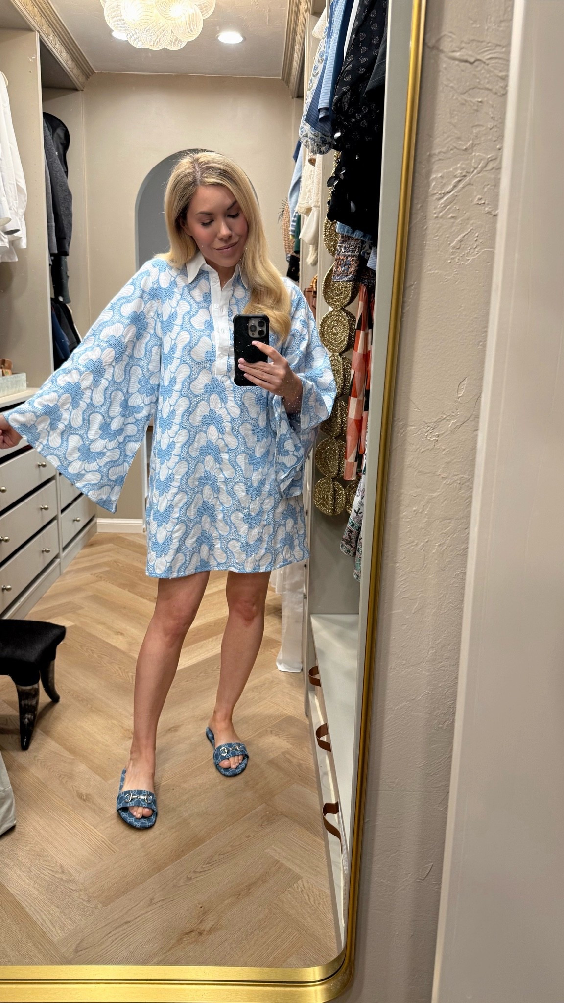 Perfect summer dress!! Wear it with or without a belt!

Also linked to here I bought these Gucci slides for less.

#LTKootd #LTKdayinmylife #LTKmorningroutine