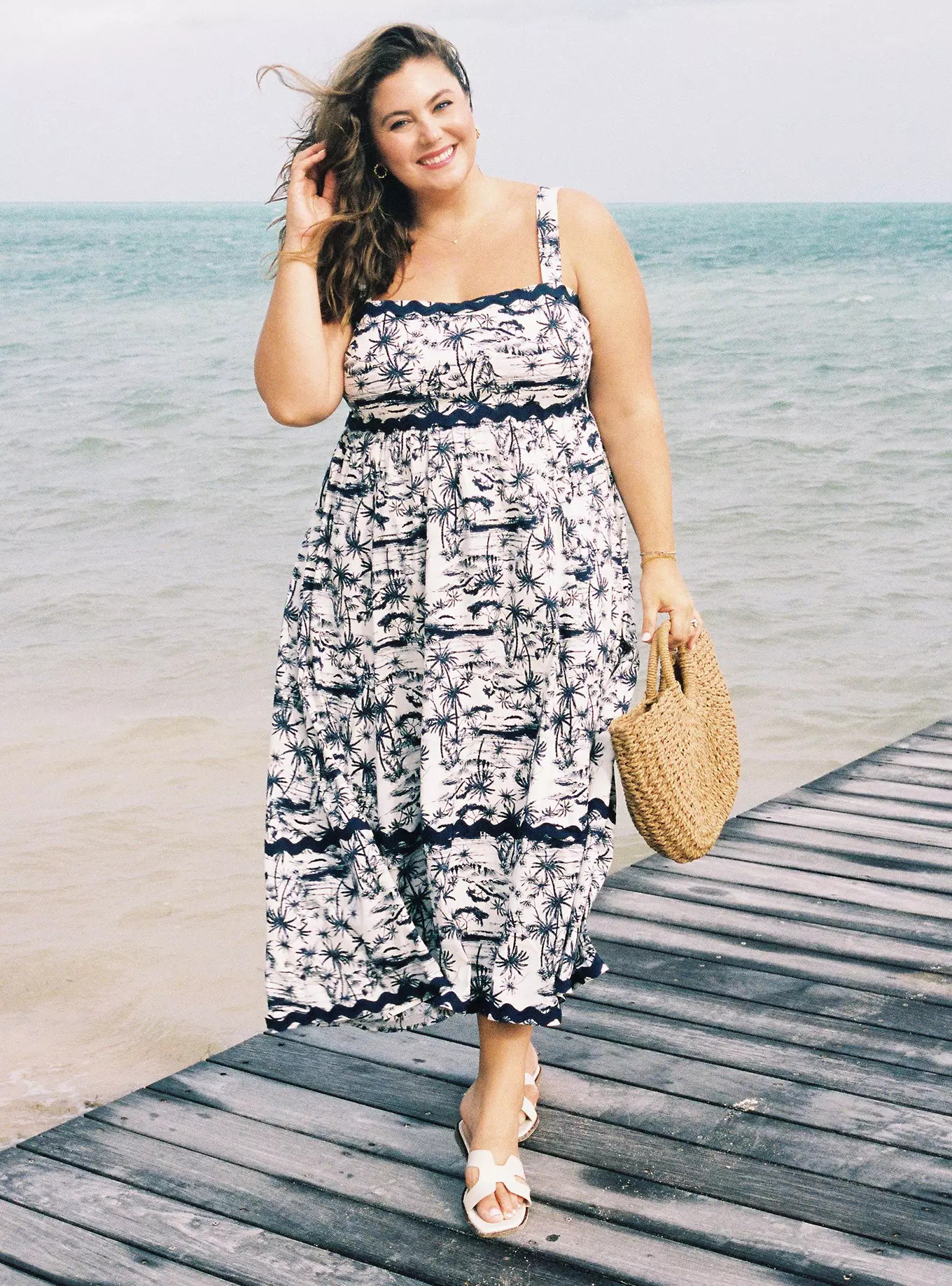 Belle Isle Maxi Babydoll Poplin Dress | Torrid (US & Canada)