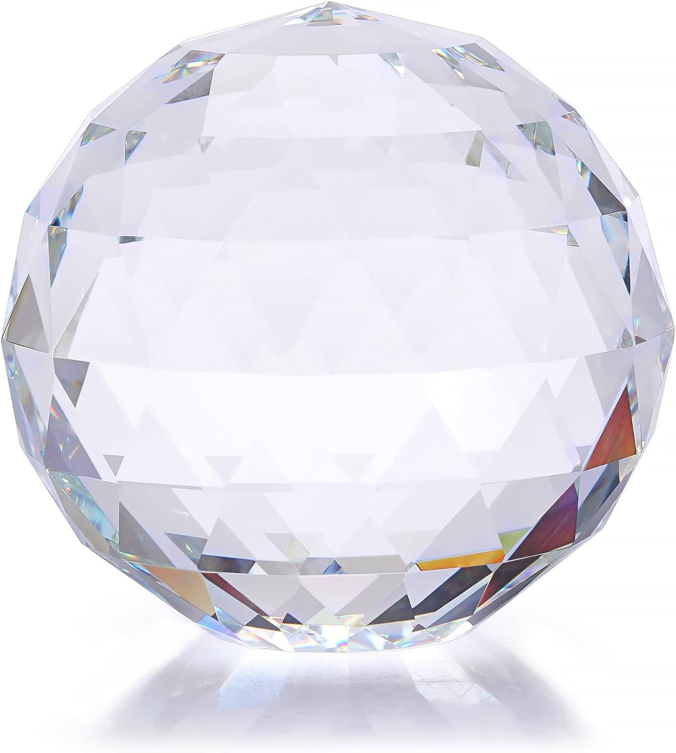 OwnMy 100MM Clear Crystal Suncatcher Ball Sparkle Crystal Suncatcher Prism Rainbow Makers Sphere,... | Amazon (US)
