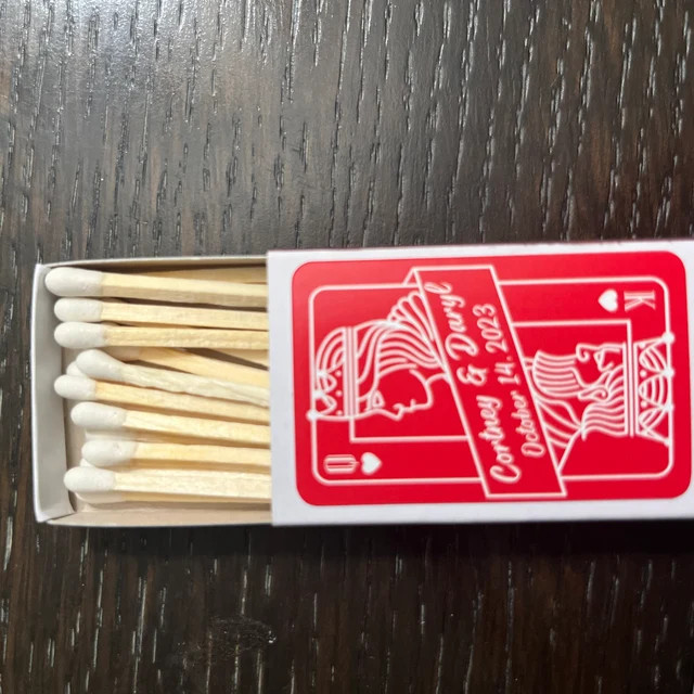 BULK SET OF 50 Personalized Wedding Shower Matches Custom - Etsy | Etsy (US)