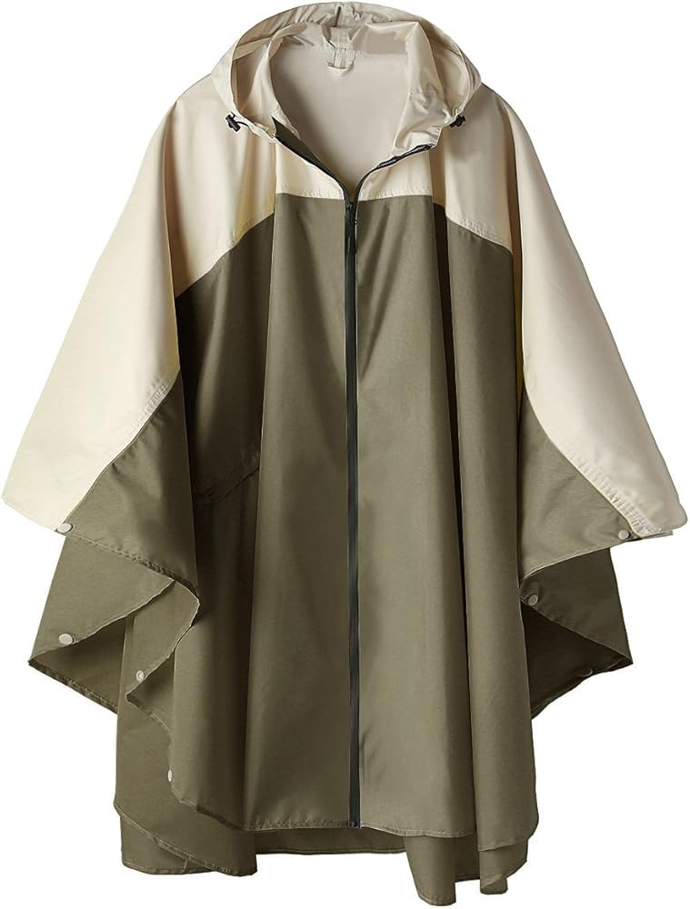 SaphiRose Unisex Rain Poncho Waterproof Raincoat Hooded for Adults Women with Pockets | Amazon (US)