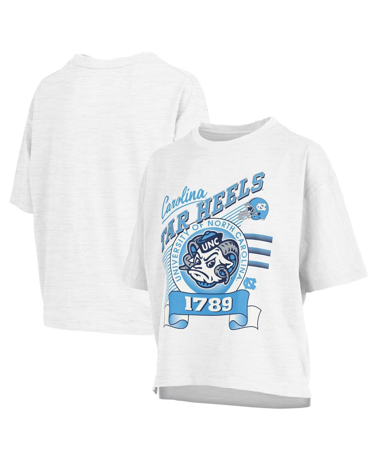 Pressbox Women's White North Carolina Tar Heels Rock Roll SlubÂ T-Shirt - White | Macy's