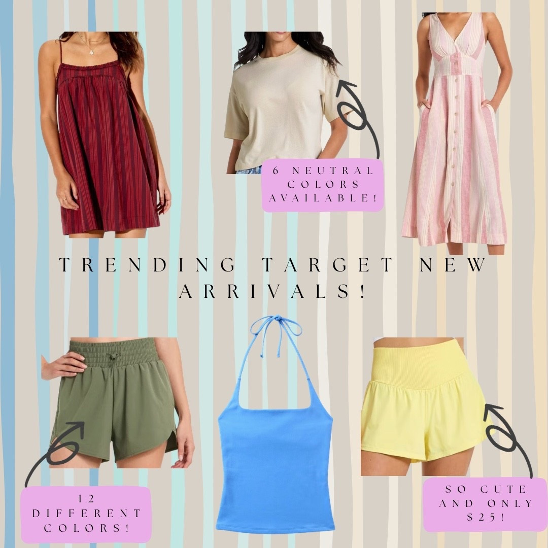 Target’s trending new arrivals are giving major summer style 🌿 The cream tee comes in 6 neutral colors, the running shorts come in 12 different colors, and the yellow shorts are so cute and only $25. All linked!

#LTKootd #LTKgrwm #LTKdayinmylife