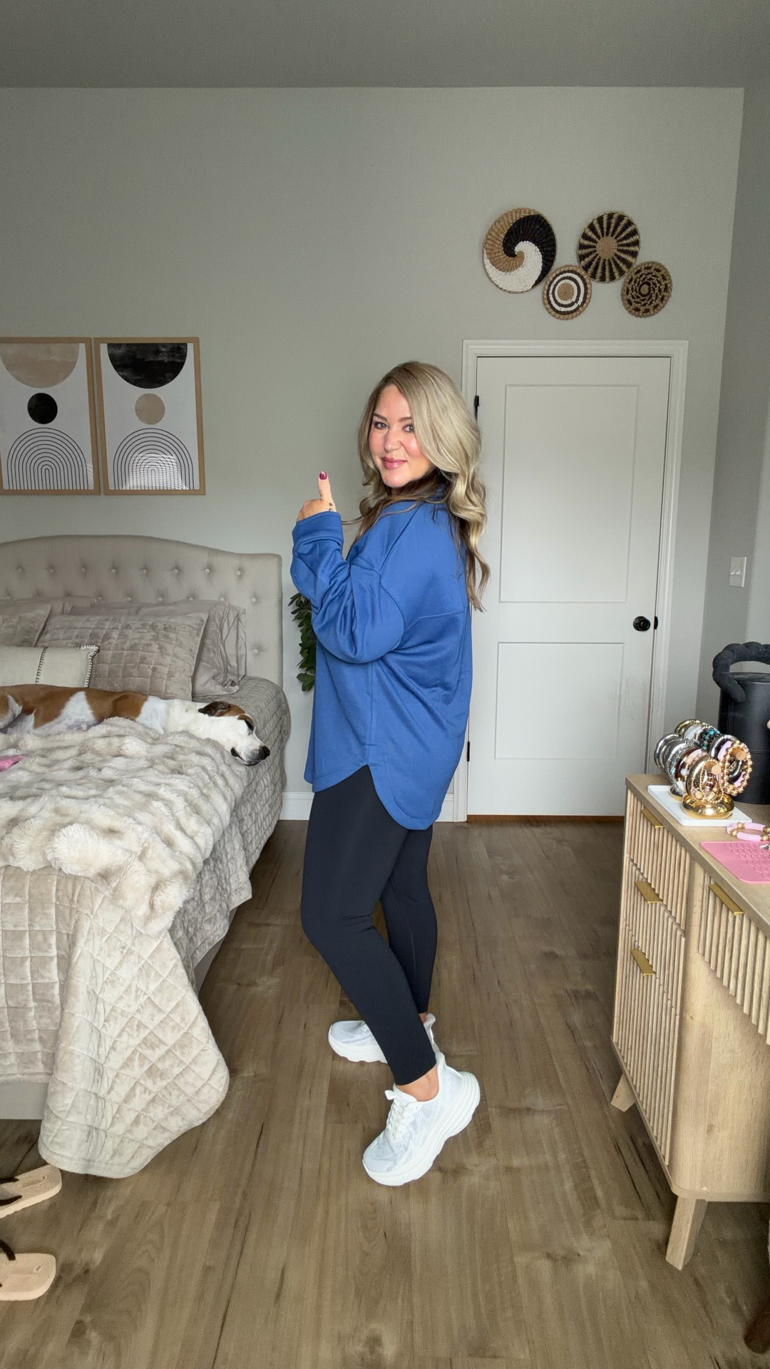 Size large in everything 

#LTKOver40 #LTKMidsize #LTKPetite