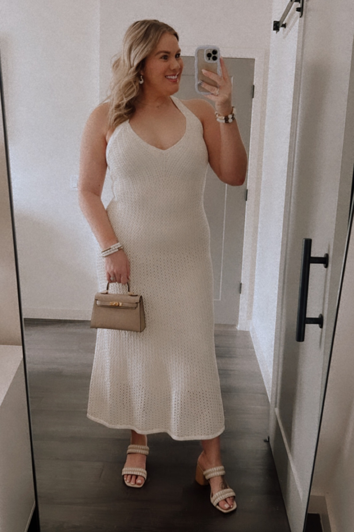 The perfect cream dress for summer or beach vacation. 
This crotchet maxi dress from Express. 
Paired with Target heels & my favorite Lily & Bean bag (an Hermes look alike)


#LTKcurves #LTKsalealert #LTKtravel