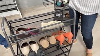 Whitmor 36 Pair Door Shoe Organizer, White | Amazon (US)