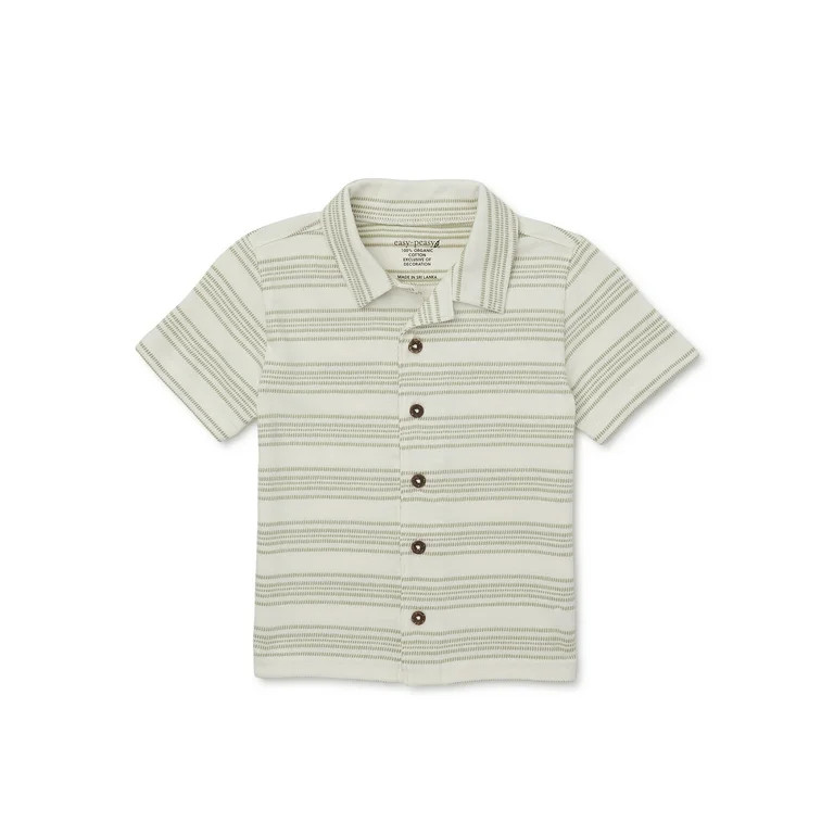 easy-peasy Toddler Boy Short Sleeve Camp Shirt, Sizes 18M-5T | Walmart (US)