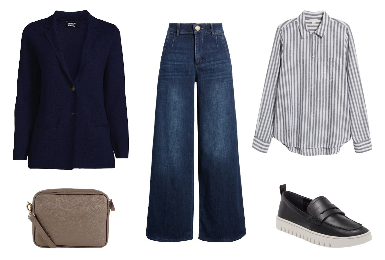 A blouse, blazer, and jeans paired with loafers and a crossbody bag make an effortless, classic travel outfit. Each piece is versatile enough to mix and match, making them perfect for any capsule wardrobe.

Travel Fashion | Travel Outfits | Travel Style | Versatile Wardrobe | Capsule Wardrobe | Jetsetter Style 

#LTKTravel #LTKootd