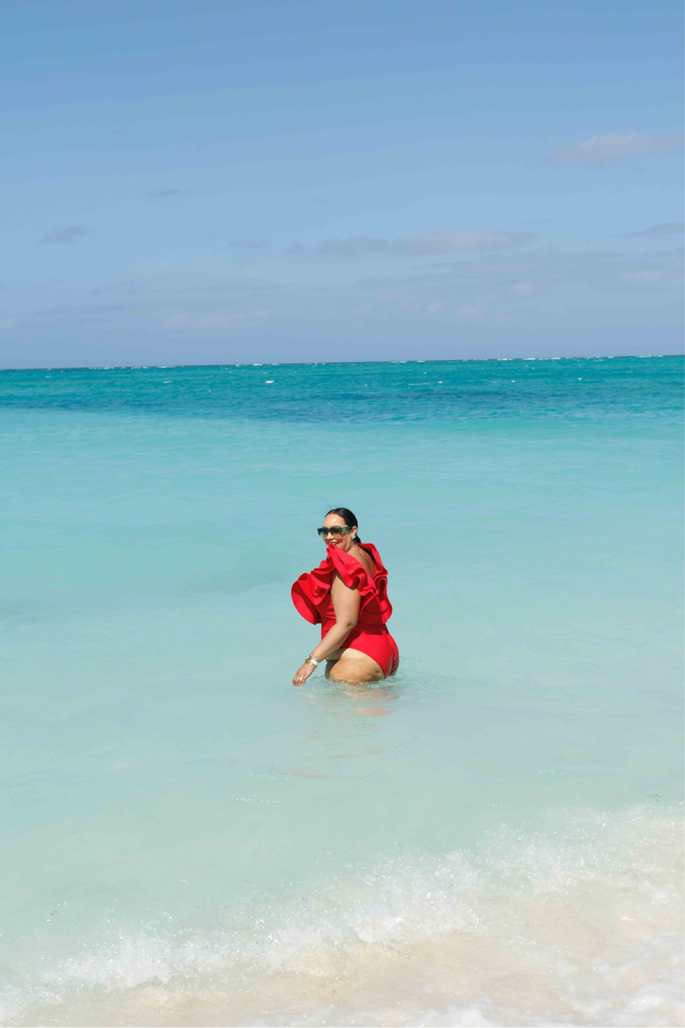 Statement swimwear is my thing! This swimsuit is from Karen Millen and on sale. Size down and just fyi, there is no support at all so size down even more. Im wearing the xl and it was still big on me

#LTKPlusSize #LTKSwim #LTKTravel