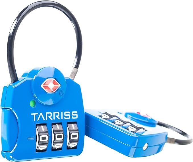 Tarriss TSA Luggage Lock with SearchAlert (2 Pack) (Blue) - Combination Lock Ideal for Travel - L... | Amazon (US)