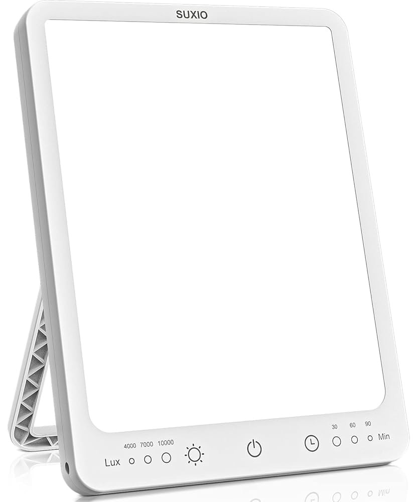 SUXIO Light Therapy Lamp - 10000 Lux Therapy Lights, 3 Timing & Mode Happy Lamp, Touch Control Da... | Amazon (US)