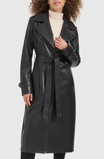 Belted Faux Leather Coat | Nordstrom Rack