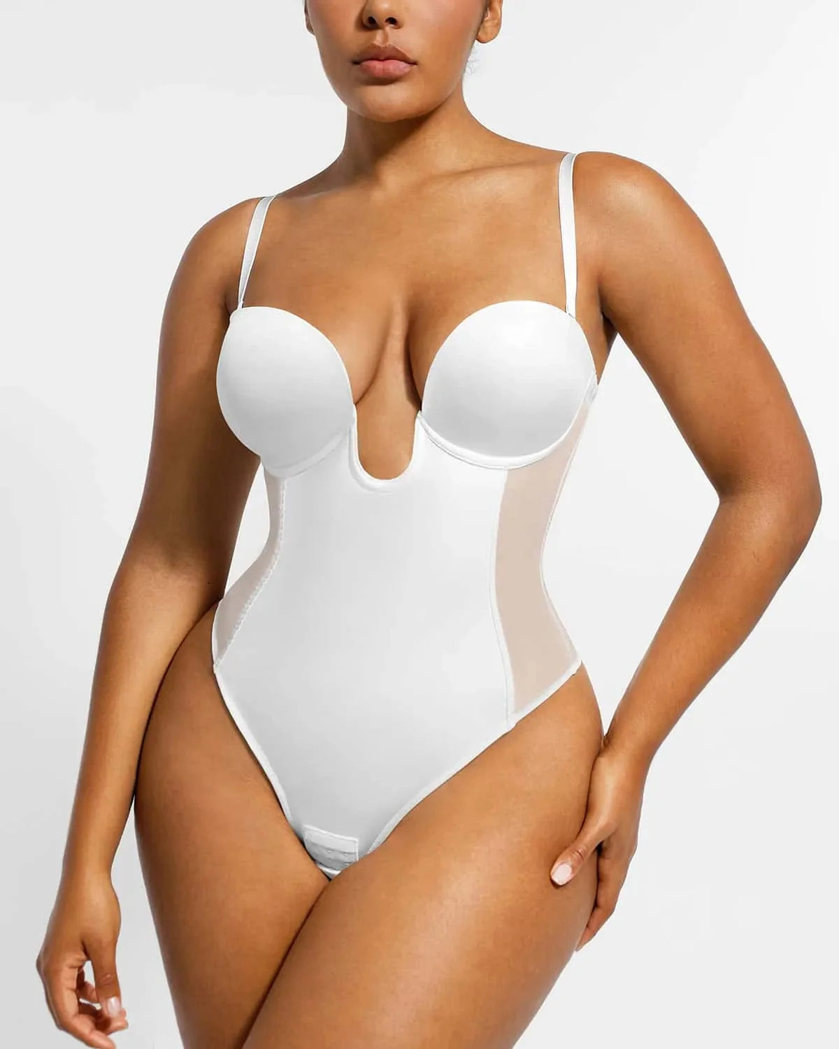 AirSlim® Deep Plunge Low-Back Thong Bodysuit | Shapellx Affiliate Program